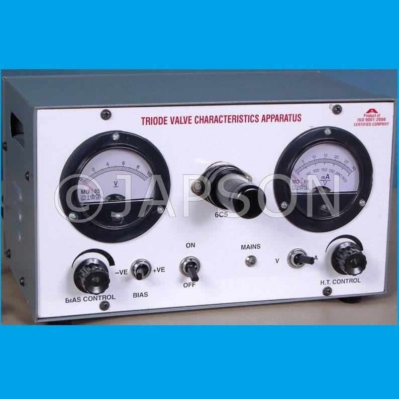 Triode Valve Characteristics Apparatus with DC Power Supply Triode Valve Characteristics Apparatus with DC Power Supply